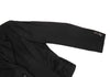 HOMMA JAPAN. Black Gather Hem Design Wool Gaba Jacket