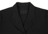 HOMMA JAPAN. Black Wool Toro 1B Long Jacket
