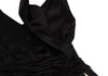 DONNA KARAN NY. DKNY. Black, Beige Silk Blend Waist Gather Switching Sleeveless Dress