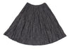 45rpm Japan. 45R. Navy Wrinkled Cotton Flared Skirt