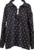 45rpm 45R umii908 Japan. Navy, Grey Cotton Dot Printed Blouse