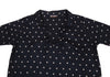 45rpm 45R umii908 Japan. Navy, Grey Cotton Dot Printed Blouse