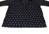 45rpm 45R umii908 Japan. Navy, Grey Cotton Dot Printed Blouse