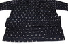 45rpm 45R umii908 Japan. Navy, Grey Cotton Dot Printed Blouse