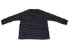 45rpm 45R umii908 Japan. Navy, Grey Cotton Dot Printed Blouse