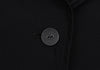 HIROKO KOSHINO TRUNK JAPAN. Black Outseam Nylon Blend Stretch Jacket
