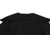 HIROKO KOSHINO TRUNK JAPAN. Black Outseam Nylon Blend Stretch Jacket