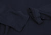 COMME des GARCONS JAPAN. TRICOT. Navy Patterned Textured Rayon Belted Dress