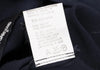 COMME des GARCONS JAPAN. TRICOT. Navy Patterned Textured Rayon Belted Dress