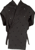 LIMI Feu Japan. (Yohji Yamamoto) Black Hole Embroidery Cachecoeur Top