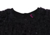 COMME des GARCONS JAPAN. TRICOT. Black Mohair Blend Open Knit Chunky Cardigan Top