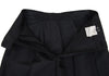 A/T(ATSURO TAYAMA) JAPAN. Black Poly Asymmetry Pleated Skirt