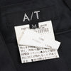 A/T(ATSURO TAYAMA) JAPAN. Black Poly Asymmetry Pleated Skirt