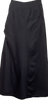 Yohji Yamamoto Japan. NOIR. Midnite Navy Poly Cotton Front Pocket Skirt