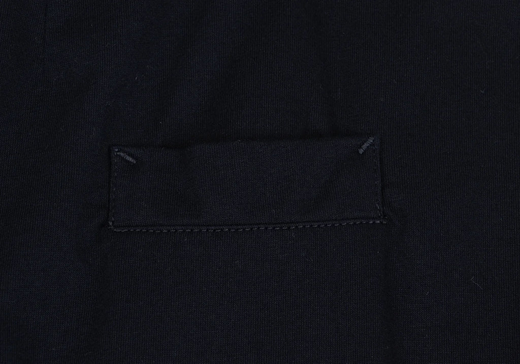 Yohji Yamamoto Japan. NOIR. Midnite Navy Poly Cotton Front Pocket Skirt