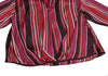 NARACAMICIE JAPAN. Red Poly Stripe Pull Over Blouse