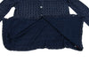 45rpm 45R JAPAN. Dark Indigo Blue Dyed Checker Cotton Cardigan Top