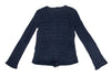 45rpm 45R JAPAN. Dark Indigo Blue Dyed Checker Cotton Cardigan Top