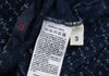45rpm 45R JAPAN. Dark Indigo Blue Dyed Checker Cotton Cardigan Top