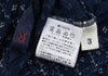 45rpm 45R JAPAN. Dark Indigo Blue Dyed Checker Cotton Cardigan Top