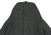 A/T ATSURO TAYAMA.  Grey Open Knit Front and Back Long Cardigan w/Hood