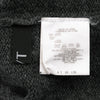 A/T ATSURO TAYAMA.  Grey Open Knit Front and Back Long Cardigan w/Hood