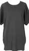ISSEY MIYAKE JAPAN. zucca Dyed Charcoal Color Wool Short Sleeves Knit Sweater