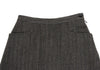 MARGARET HOWELL LONDON/TOKYO. Grey Wool Striped Long Skirt