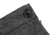 MARGARET HOWELL LONDON/TOKYO. Grey Wool Side Pocket Long Skirt