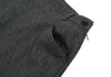 MARGARET HOWELL LONDON/TOKYO. Grey Wool Side Pocket Long Skirt
