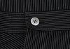 YOHJI YAMAMOTO JAPAN. Y's Black Striped Wrap Design Flare Shirt Dress