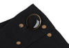KENZO PARIS. Vintage Black Dot Printed Wool Flare Skirt