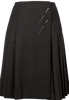 Jean Paul GAULTIER FOR SEPT PREMIERES.  PARIS. Charcoal Color Wool Stretch Pleats Wrap Skirt