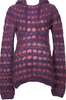 COMME des GARCONS JAPAN. JUNYA WATANABE. Openwork Purple Stripe Knit Hoodie