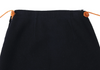45rpm 45R JAPAN. Navy Wool Cutting Wrap Skirt