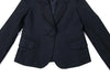 Ray BEAMS JAPAN. Navy Poly Rayon Piping Jacket / Blazer
