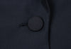 Ray BEAMS JAPAN. Navy Poly Rayon Piping Jacket / Blazer