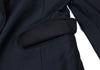 Ray BEAMS JAPAN. Navy Poly Rayon Piping Jacket / Blazer