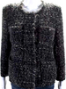 Etoile Isabel Marant Paris. Gray Wool Tweed Long Sleeve Blazer Jacket