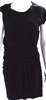 Etoile Isabel Marant Paris. Black Wool Ruched Dress