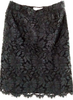 Yves Saint Laurent Paris. Black Nylon/Cotton Skirt