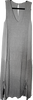 Transit Par Such Italy. Cotton Linen/Viscose Blend Gray Long Maxi Dress