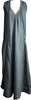 Transit Par Such Italy. Slate Grey Linen Lagenlook Maxi Dress