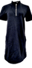 Gucci Italy Black Nylon Half Zip Dress
