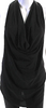 Helmut Lang NY. Black Textured Viscose Sleeveless Scoop Neck Tank Blouse