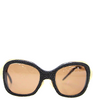 Histoire De Voir Paris.  Round Frame Black/Gold Sunglasses In Case