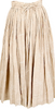 Mademoiselle NON NON JAPAN. Beige Floral Stitch Linen Skirt