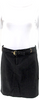 Gucci Italy. Black Cotton Zippered Belted Casual Mini Skirt