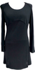 Gucci Italy Black Rayon Long Sleeve Dress