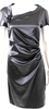 Alberta Ferretti Italy. Philosophy. Gray Ruched Body Con Dress